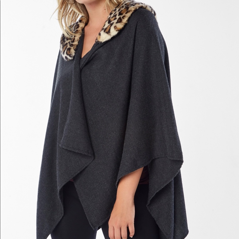Fur Collar Shawl